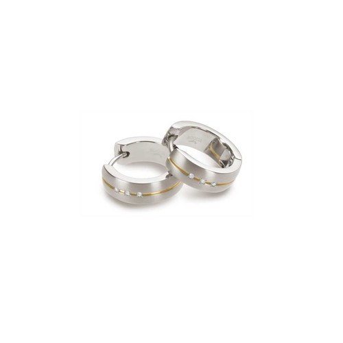 Boccia titanium ohrringe - titanium,