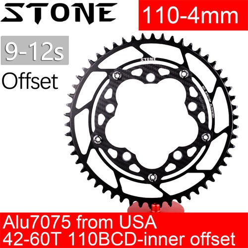 Stone round chainring carbon - round,