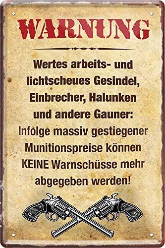 Blechschilder lustiger spruch - blechschilder,
