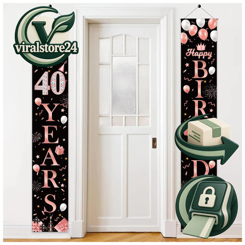 Deko geburtstag banner - deko,