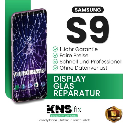 Samsung display frontglas - s9,