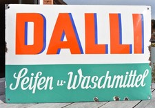 Altes Emailschild "DALLI Seifen u. Waschmittel"