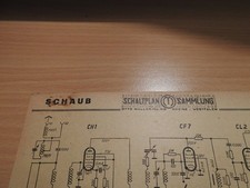 Schaltbild Schaub  Röhrenradio  Baden 40 W  ! keine Kopie!