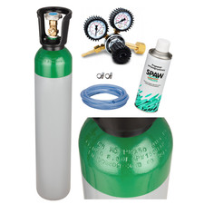 Argon Gasflasche 10L 200B 100% Volle WIG Volle Maus Gasregler Schlauch Spray