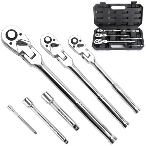 Ratschen set flex kopf - 1/4, 3/8
