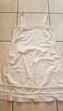Nachthemd Nachtkleid Unterrock Stickerei vintage Leibwäsche BW SEHR ALT