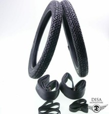 Reifen Set 2 Reifen Schläuche Felgenbänder 2 1/4 x 16 2.25 x 16 für Mofa Moped