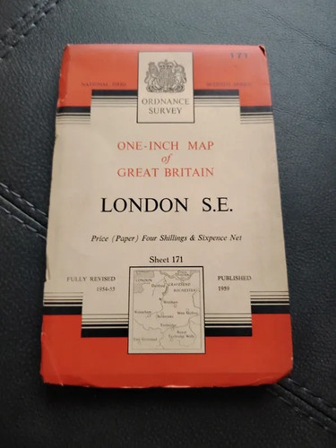 Ordnance survey vintage map - , of