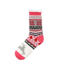 3 Paar Kuschelsocken Damen Hüttenschuhe Winter Anti-Rutsch-Klebepunkte 36-41