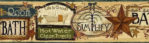Wallpaper border latrine good - wallpaper,