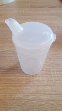 Schnabelbecher 250ml transparent Unterteil + Deckel mit Öffnung 4mm oder 12mm