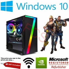 ULTRAFAST i3 i5 i7 Gaming Computer PC 2TB + SSD 16GB RAM GTX 1660 Win10,6 Lüfter 
