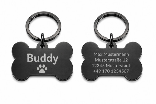 Hundeanhänger personalisiert - hundeanhänger,