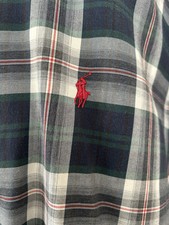 Polo Ralph Lauren Herren Hemd Blake  52-54 Kariert Blau Weiß Rot