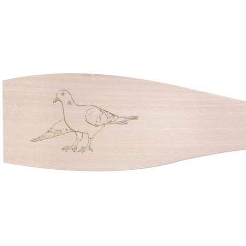 Large bowing pigeon wooden - large,