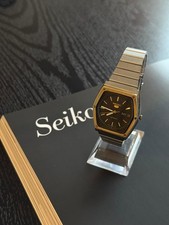 Vintage Seiko 5 Automatikuhr – Herren – Schwarz/Gold - Made In Japan
