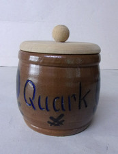 Quark Steingut Topf mit