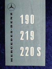 Mercedes-Benz 190 219 220S, Ponton Prospekt , Kleinformat