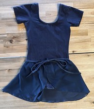 MOVE DANCE Ballett Anzug Ballettbody Kurzarm + passender - Rock dunkelblau