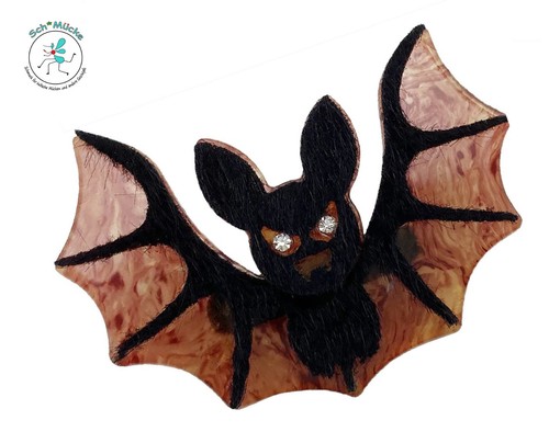 Brosche fledermaus vampir - brosche,