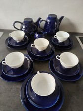 Melitta Kaffee/Teeservice Weiß /dunkelblau 23 Teilig