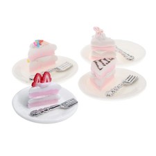 Puppenstubenzubehör 1/12 Mini Kuchen Puppenhaus Dekoration Spiel Essen Set