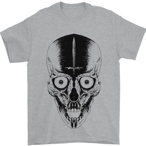 Gothic skull mit schwert - skull,