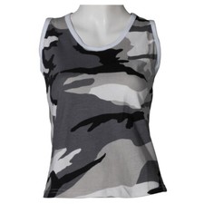 US/BW Tank-Top, Girlie, Damen,  schneetarn, 0943 Girlie-T-Shirt in s