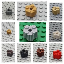 LEGO® 6x Basic Rundstein 2x2x1 Riffel Brick - 92947 - versch. Farben