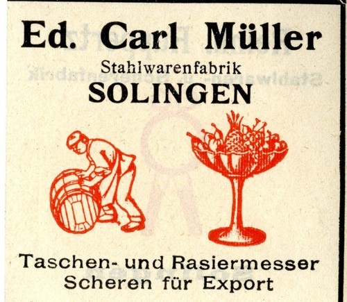 Carl müller solingen - ed.,