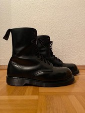 RARITÄT Vintage 90er Dr Martens Modell 1919 10 Loch mit Stahlkappe schwarz UK10