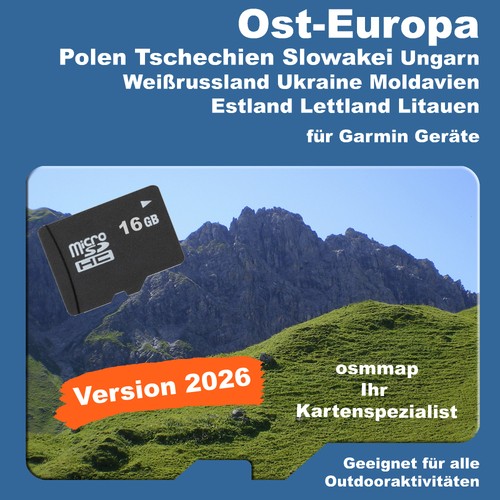 Osteuropa karte für garmin - karte,