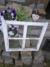 altes Fenster Flügel Holz Sprossen Deko Shabby 