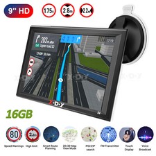 XGODY 9 Zoll LKW PKW GPS Navigationsgerät mit POI Blitzerwarnung Sprachführung