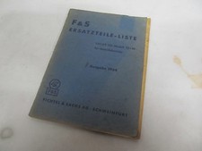 Sammlerliteratur Ersatzteile - Liste Sachs 100 Modell 32/49 für Motorfahrräder 