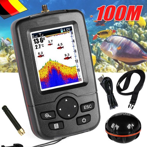 100m sonar fischfinder boot - 100m,