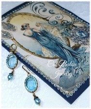 Glas Gemme Kamee Vintage Antik