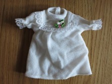 Puppen Nachthemd weiß Spitze