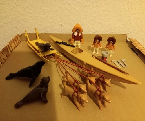 Playmobil eskimos kajak - playmobil, eskimos,
