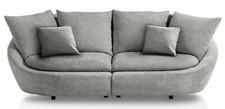 Bigsofa Sofa Couch 237x129x87cm Farbe wählbar mit Kissen 132879680