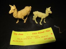 Lama mit Jungtier unbespielt in OVP-VEB Plaho-DDR Spielzeug