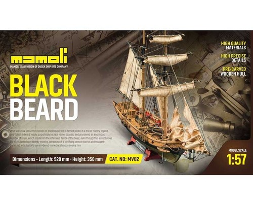 Mamoli 21782 blackbeard 57 - blackbeard, 1:57