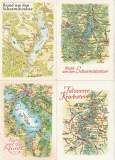 AK 4 Postkarten Ostsee Insel