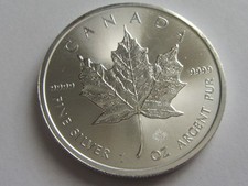 999 Silber 1 oz Maple Leaf 2018 Silbermünze, Kanada