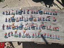 Sammlung bemalter Zinnfiguren Zinnsoldaten Kavallerie Infanterie