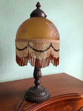 Tischlampe, Retro-Look, Schirm rund 18 cm, hoch 16 cm, Gesamthöhe 40 cm,  