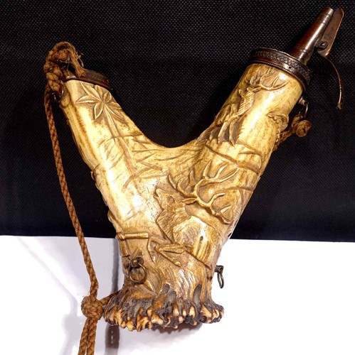 Jagd pulverhorn barock - jagd,