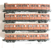 Piko H0: Abteilwagen-Set 713 (2x), 757 (2x), K.Sächs.Sts.E.B., s.g. lt. Fotos;