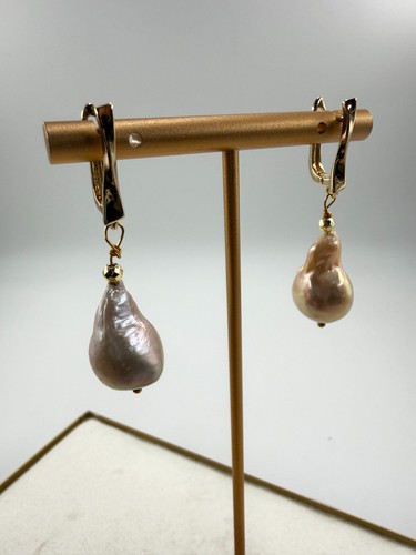 Teardrop barockperlen ohrringe - teardrop,