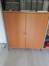 IKEA Niklas Regal - 1x SCHRANK Buche mit Haltern schwarz ca. 82 x 82 x  39 cm
